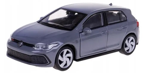 Welly Volkswagen Golf 8 VIII GTI pilkas metalinis modelis, 1:34