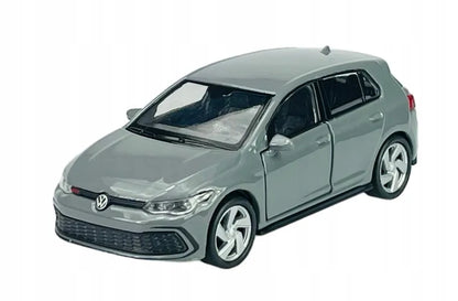 Welly Volkswagen Golf 8 VIII GTI pilkas metalinis modelis, 1:34