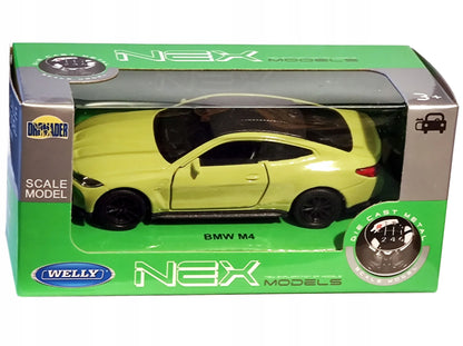 Welly žalias metalinis BMW M4 modelis, 1:34