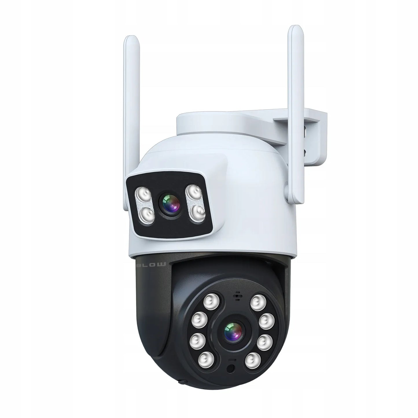 WIFI kamera 6MP besisukanti su dviem objektyvais IR dviguba HD iCSee SMART IP65 PTZ