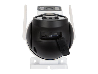 WIFI kamera 6MP besisukanti su dviem objektyvais IR dviguba HD iCSee SMART IP65 PTZ