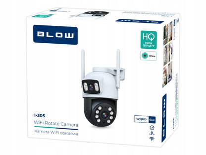 WIFI kamera 6MP besisukanti su dviem objektyvais IR dviguba HD iCSee SMART IP65 PTZ