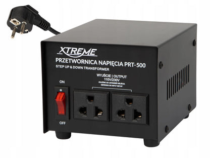 XTREME įtampos keitiklis-transformatorius 110 V / 230 V, 500 W