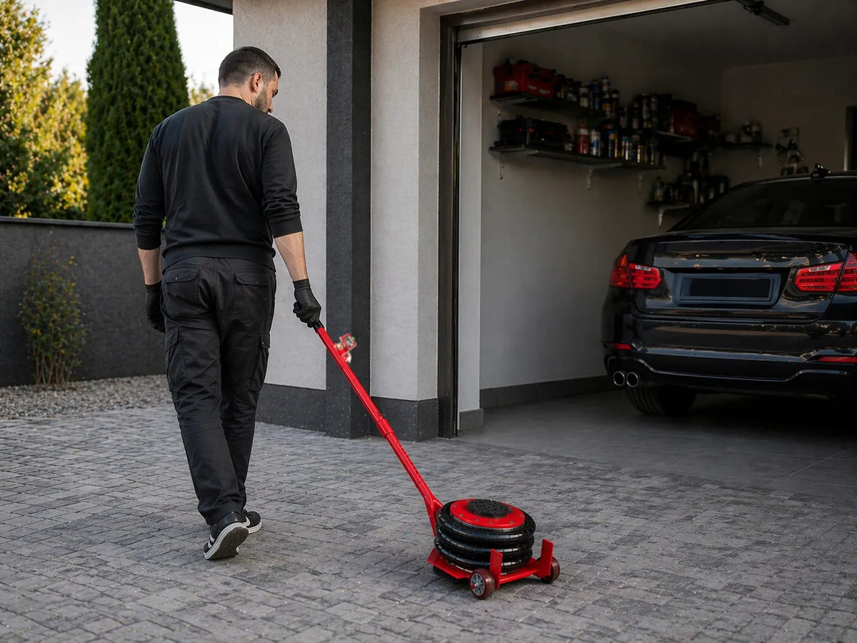 XTREME pneumatinis automobilinis keltuvas, 15–40 cm, 3,5 t, oro pagalvės tipo
