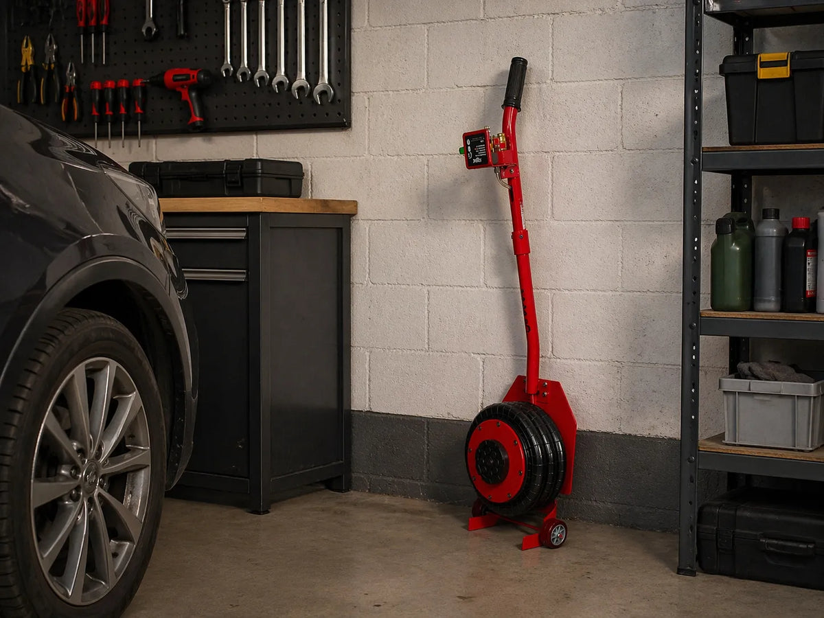 XTREME pneumatinis automobilinis keltuvas, 15–40 cm, 3,5 t, oro pagalvės tipo