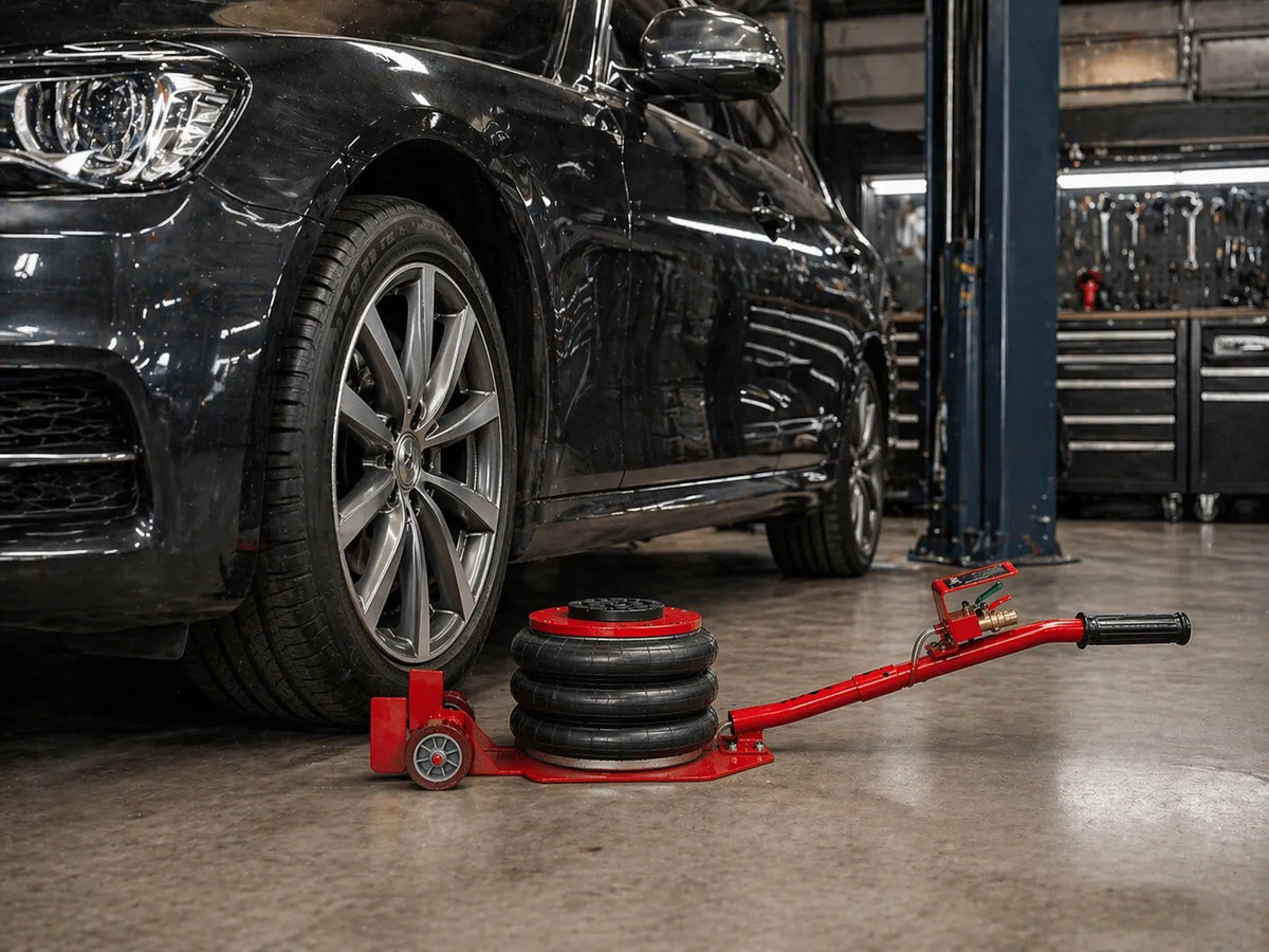 XTREME pneumatinis automobilinis keltuvas, 15–40 cm, 3,5 t, oro pagalvės tipo