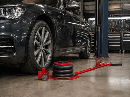 XTREME pneumatinis automobilinis keltuvas, 15–40 cm, 3,5 t, oro pagalvės tipo