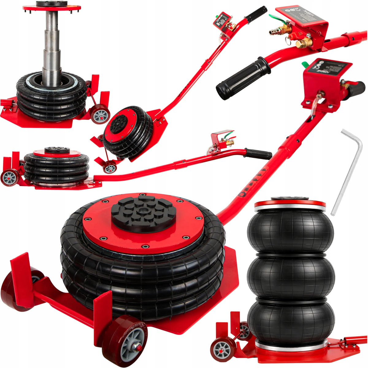 XTREME pneumatinis automobilinis keltuvas, 15–40 cm, 3,5 t, oro pagalvės tipo