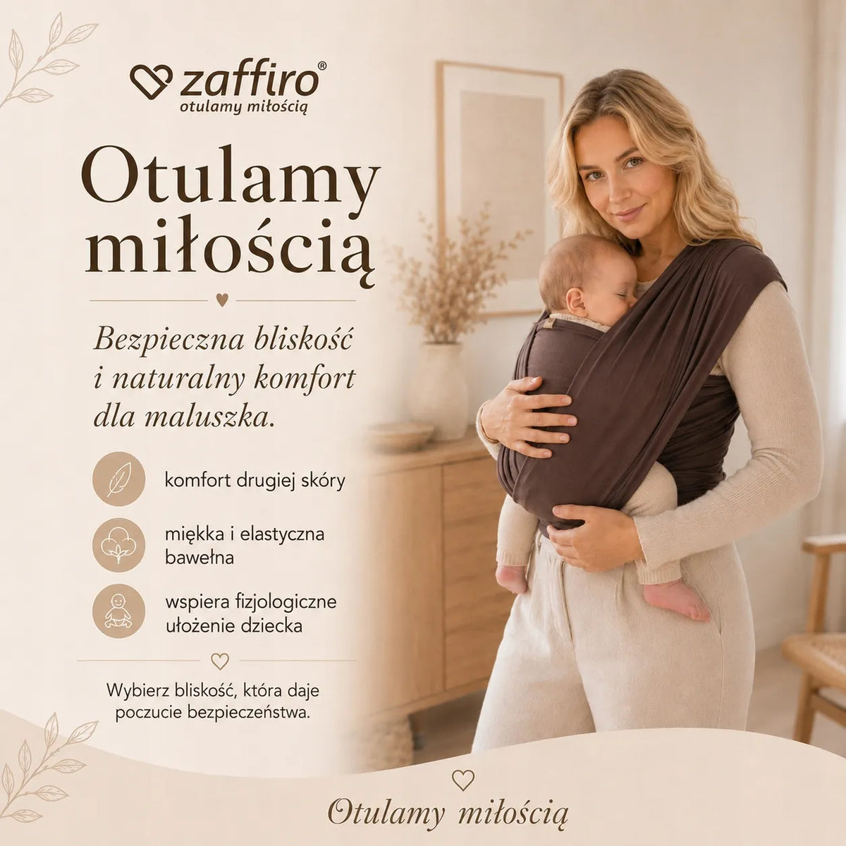 Zaffiro – elastinga skara „StayClose Verona“ (ruda, minkšta, nuo gimimo)