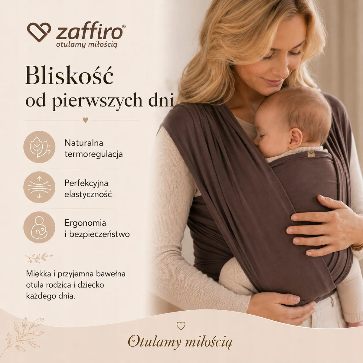 Zaffiro – elastinga skara „StayClose Verona“ (ruda, minkšta, nuo gimimo)