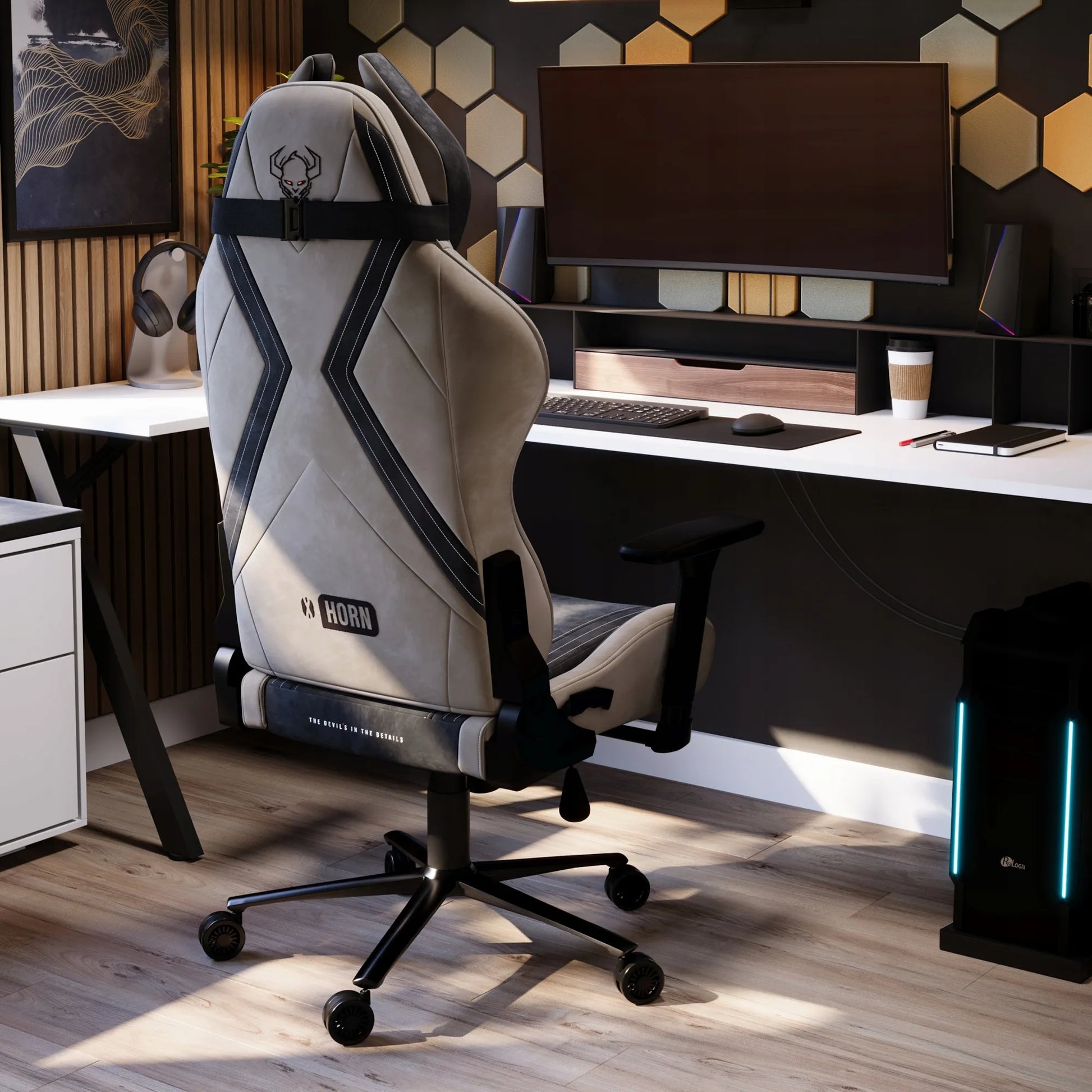 Žaidimų kėdė Diablo Chairs X-Horn 2.0 Normal Size, Camel Black
