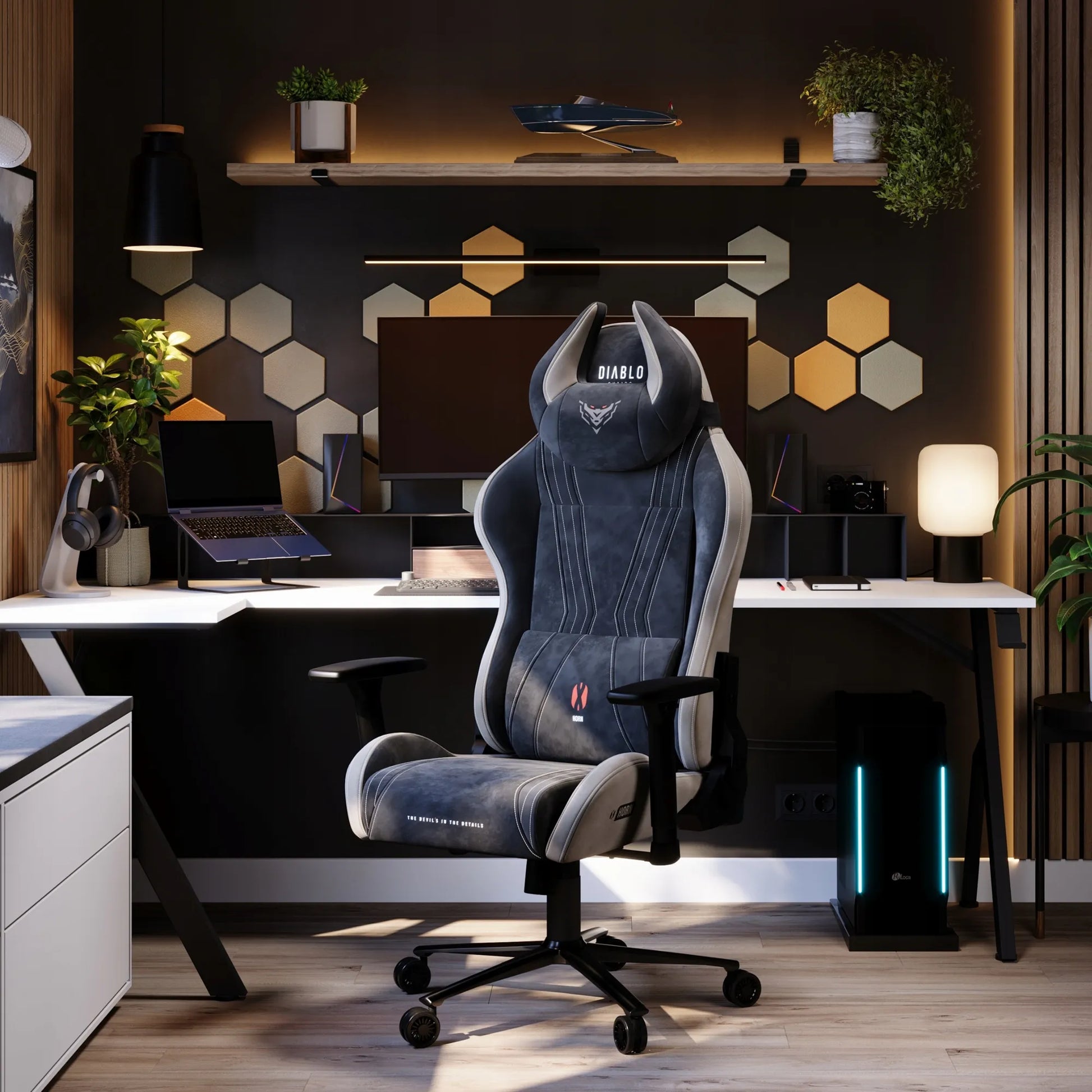 Žaidimų kėdė Diablo Chairs X-Horn 2.0 Normal Size, Camel Black