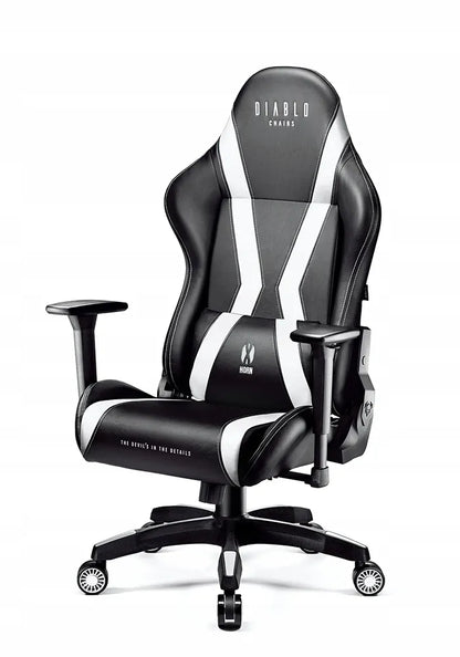Žaidimų kėdė Diablo X-Horn 2.0 Normal Size, juoda ir balta