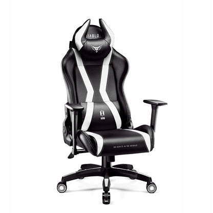 Žaidimų kėdė Diablo X-Horn 2.0 Normal Size, juoda ir balta