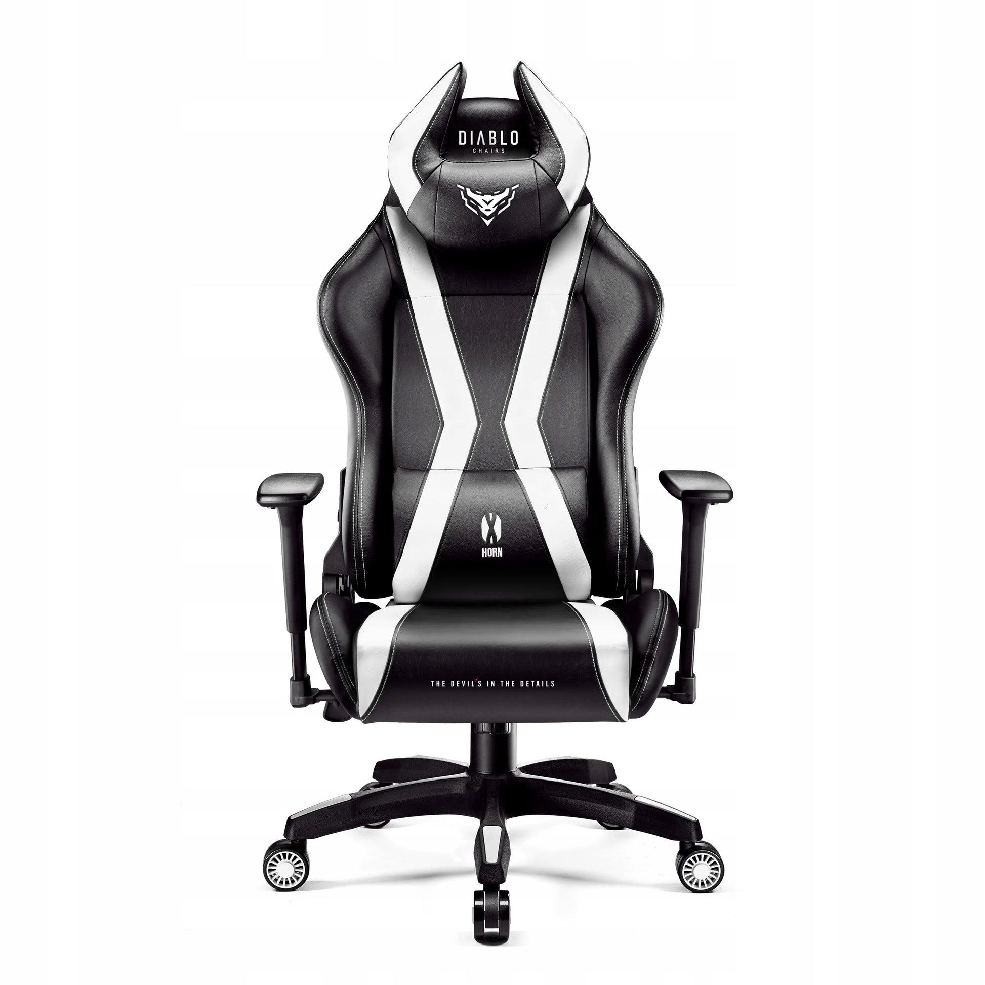 Žaidimų kėdė Diablo X-Horn 2.0 Normal Size, juoda ir balta