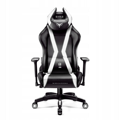 Žaidimų kėdė Diablo X-Horn 2.0 Normal Size, juoda ir balta