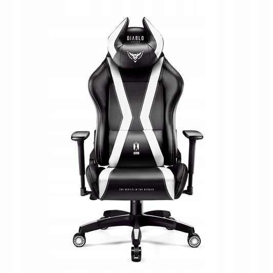 Žaidimų kėdė Diablo X-Horn 2.0 Normal Size, juoda ir balta