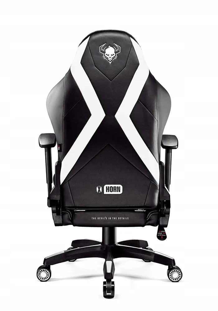 Žaidimų kėdė Diablo X-Horn 2.0 Normal Size, juoda ir balta
