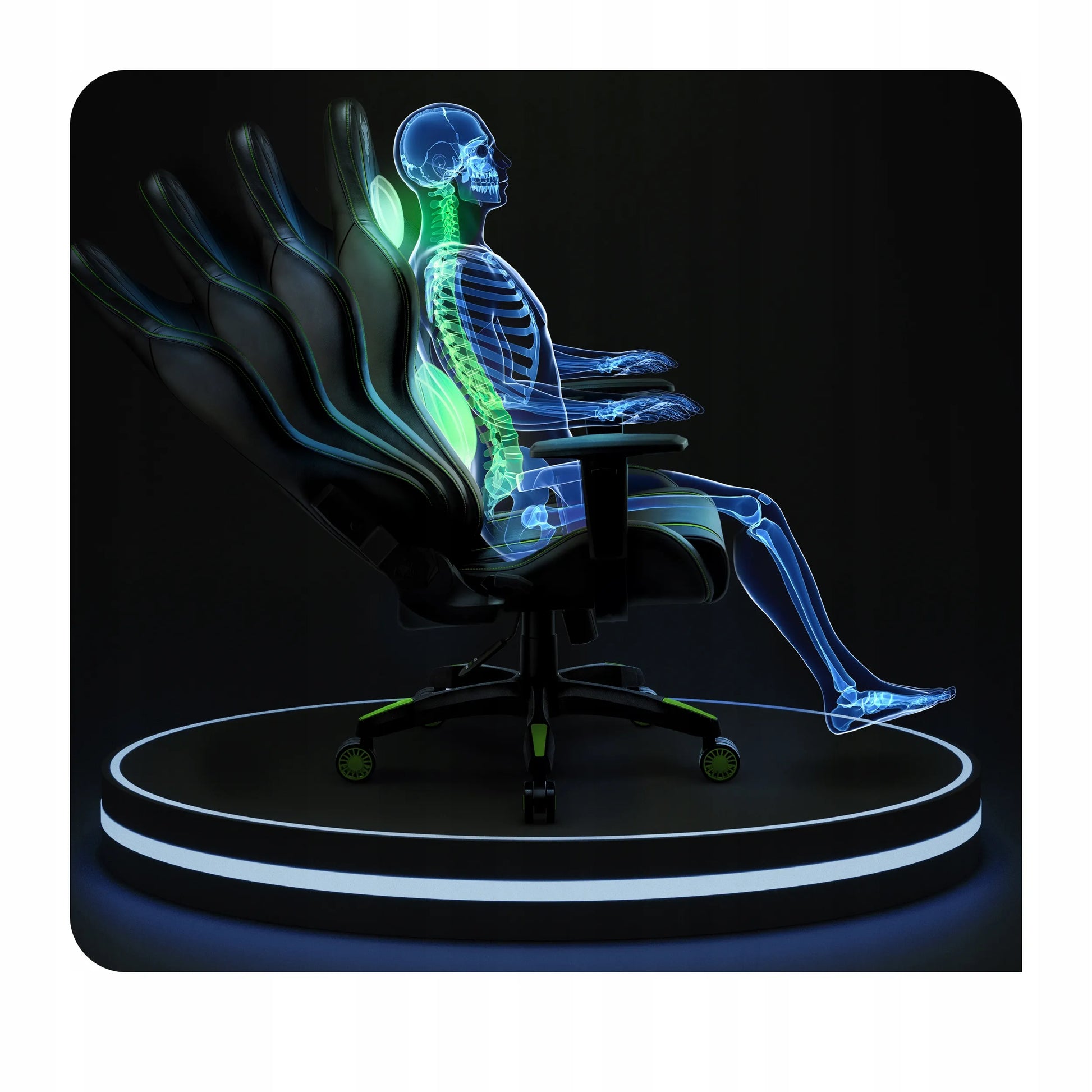 Žaidimų kėdė Diablo X-One 2.0 Normal Size, Juoda-žalia
