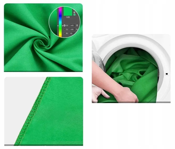 Žalias fotostudijos fonas 3x2m green screen