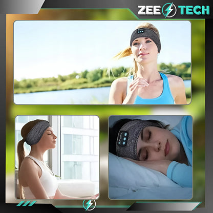ZeeTech „Bluetooth“ sportinė galvos juosta bėgiojimui, miegui ir akims su mikrofonu