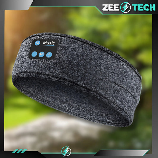 ZeeTech „Bluetooth“ sportinė galvos juosta bėgiojimui, miegui ir akims su mikrofonu