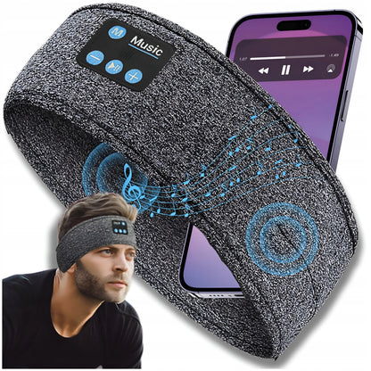 ZeeTech „Bluetooth“ sportinė galvos juosta bėgiojimui, miegui ir akims su mikrofonu