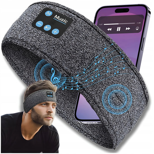 ZeeTech „Bluetooth“ sportinė galvos juosta bėgiojimui, miegui ir akims su mikrofonu