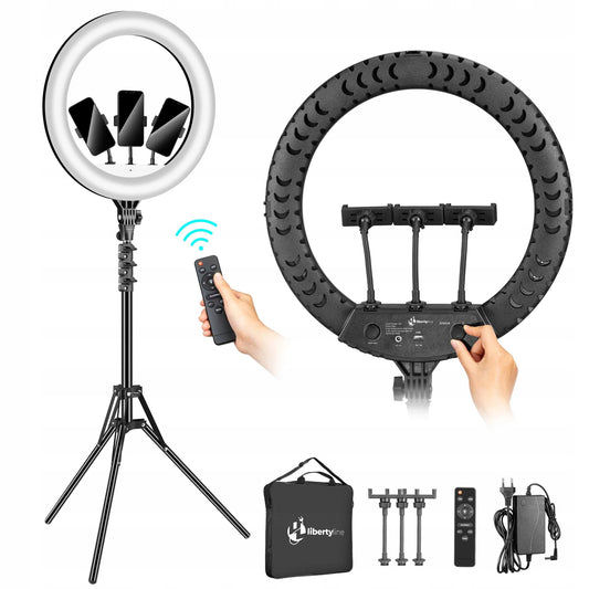 Žiedinė lempa Lumo LED Ring filmams, nuotraukoms ir makiažui