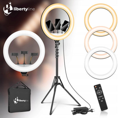 Žiedinė lempa Lumo LED Ring filmams, nuotraukoms ir makiažui