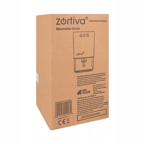 „Zortiva Brezia“ oro sausintuvas, 380 ml/24 val., 1,4 l talpa, laikmatis