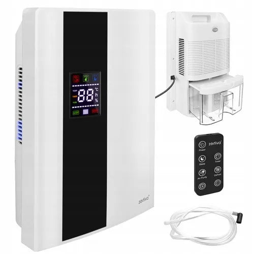 Zortiva oro sausintuvas, 90 W, 2 l talpa, higrostatas, nuotolinio valdymo pultas, laikmatis